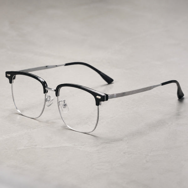 Laurent — Men's Browline Half-Rim Eyeglasses