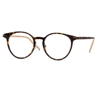 Front view of round tortoiseshell full-rim optical frames