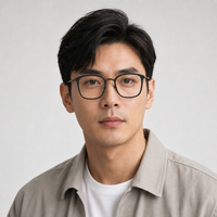 Auguste eyewear, front view worn by an adult model