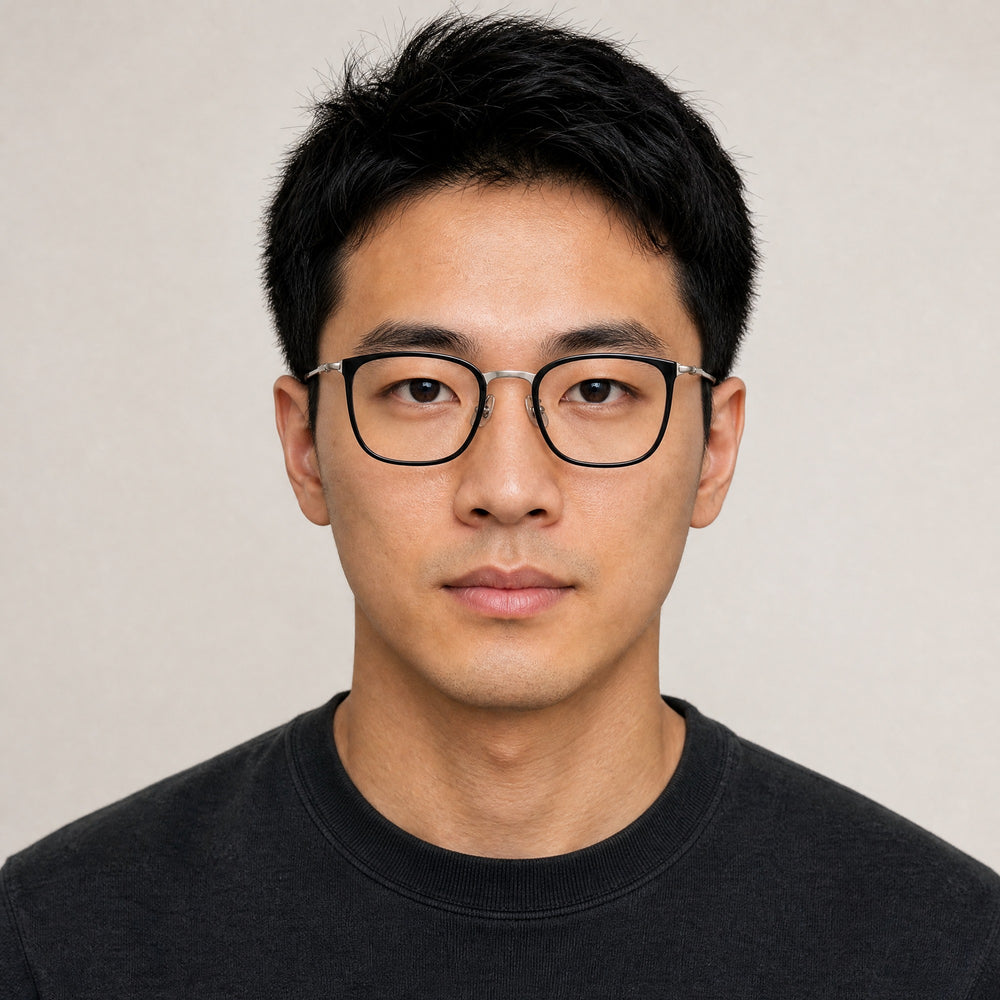 Anatole eyewear, front view worn by an adult model