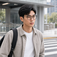 Auguste eyewear, worn during a daytime city commute