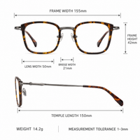 Armand eyewear, frame dimensions and measurements guide