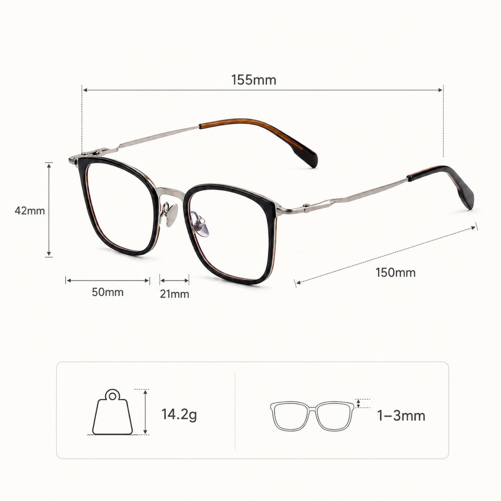 Anatole eyewear, frame dimensions and measurements guide