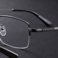 Marcel — Blue Light Blocking Half-Rim Glasses, Black