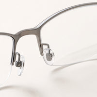 Roland eyewear, close-up of the lenses and nose pad details