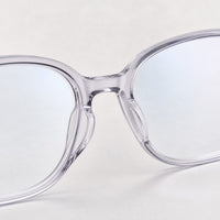 Raymond eyewear, close-up of the lenses and nose pad details