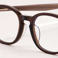 Victor eyewear, close-up of the lenses and nose pad details