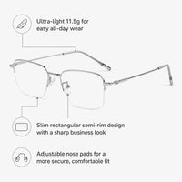 Sébastien eyewear, overview of three key eyewear features