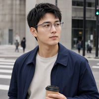 Bastien eyewear, eyewear worn in an everyday lifestyle setting