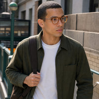 Paul eyewear, eyewear worn in an everyday lifestyle setting