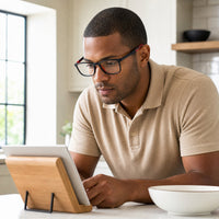 Philippe eyewear, eyewear worn in a second everyday lifestyle setting