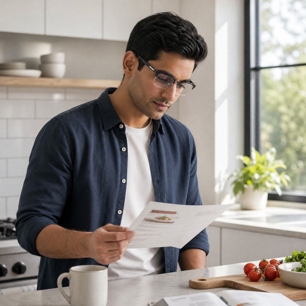 Gabriel eyewear, eyewear worn in a second everyday lifestyle setting