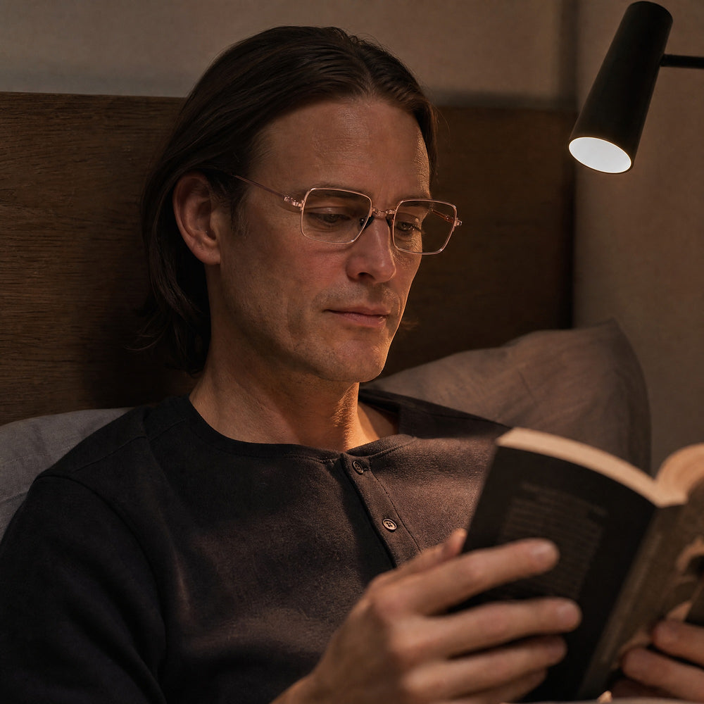 Nicolas eyewear, eyewear worn in a third everyday lifestyle setting
