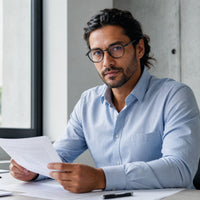 Marius eyewear, eyewear worn in a third everyday lifestyle setting
