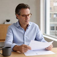 Paul eyewear, eyewear worn in a third everyday lifestyle setting