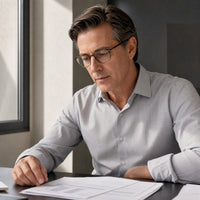 Roland eyewear, eyewear worn in a third everyday lifestyle setting
