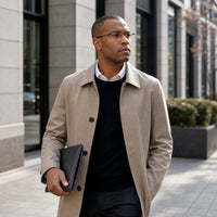 Anatole eyewear, eyewear worn in a third everyday lifestyle setting