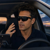 Valéry eyewear, eyewear worn in a third everyday lifestyle setting