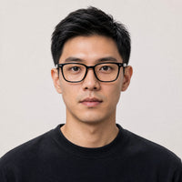 Valentin eyewear, front view worn by an adult model