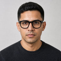 Michel eyewear, front view worn by an adult model