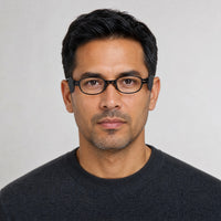 Milo eyewear, front view worn by an adult model