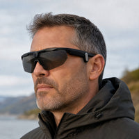 Valéry eyewear, three-quarter side view showing the temple and hinge